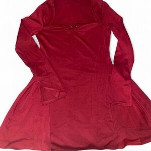 Burgundy dress